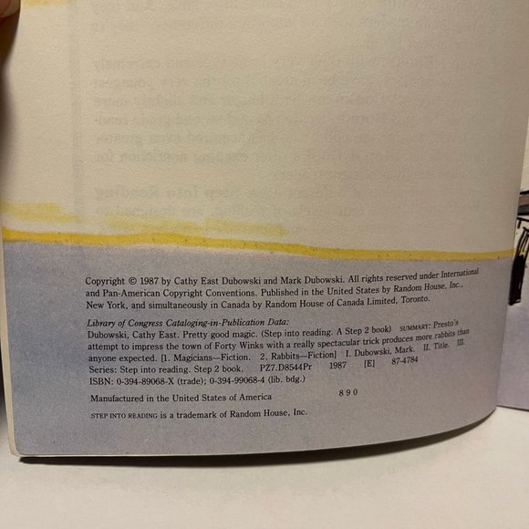 Pretty Good Magic Cathy East & Mark Dubowski Random House 1987 - Picture 8 of 8